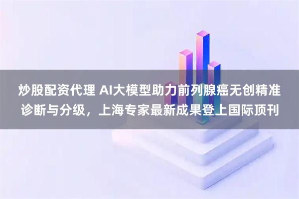 炒股配资代理 AI大模型助力前列腺癌无创精准诊断与分级，上海专家最新成果登上国际顶刊